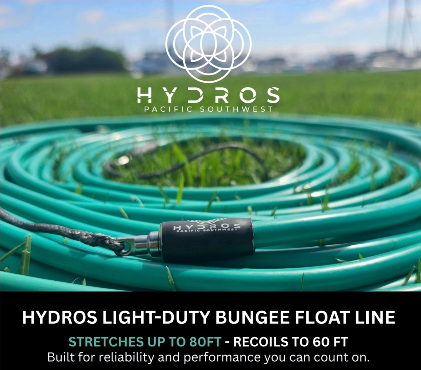 Bungee Floatline 80ft stretch (Recoil to 60ft) – High visibility and control for serious hunters.